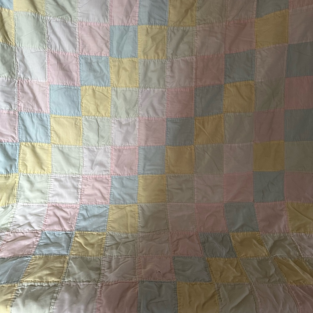 Pastel Patchwork Quilt